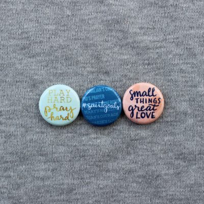 Catholic Button Set - Pinback Buttons - Christian