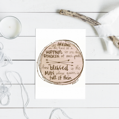 Father's Day Card - Catholic Greeting Card - Arrows