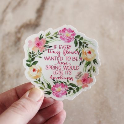 St. Therese 'Tiny Flower' Sticker