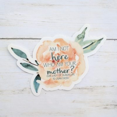 Our Lady of Guadalupe Rose Sticker