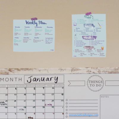 Mother's Routine Editable Schedules