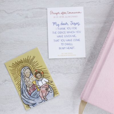 Our Lady of the Blessed Sacrament Prayer Card