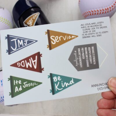 Catholic Banners Sticker Sheet