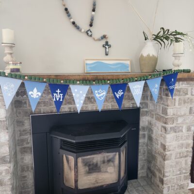 Felt Marian Pennant Bunting