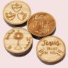 Catholic Wooden Magnet